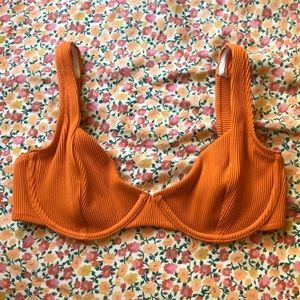 Underwire, orange, size medium